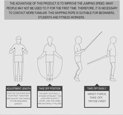 Jumping Exercise Equipment Adjustable Boxing Skipping Sport Jump Rope